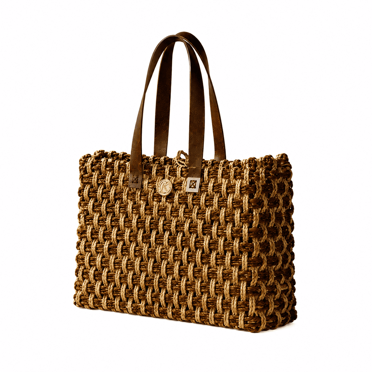 Rustic Weave Sabai Grass Tote Bag - Image 1