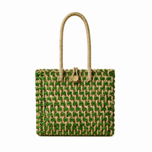 Green Weave Sabai Grass Tote Bag - Image 1