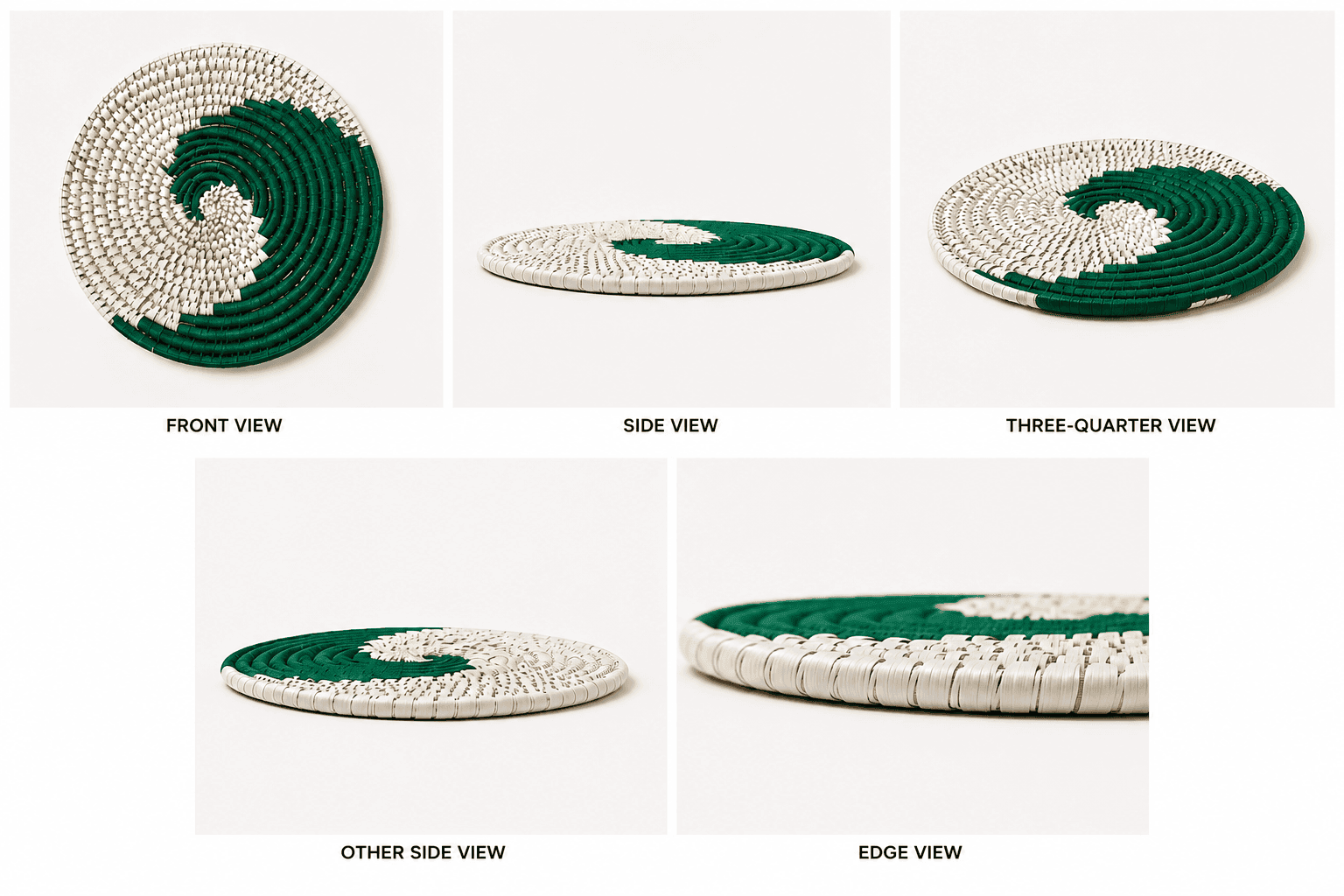 Crimson Spiral Sabai Grass Placemat - Image 3