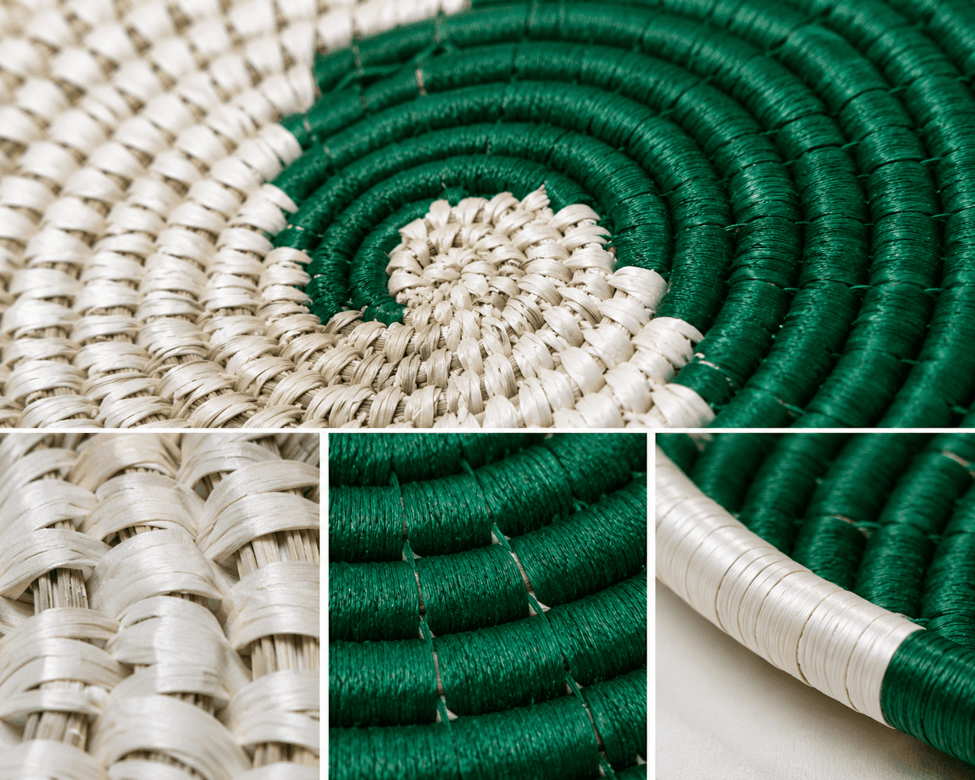 Crimson Spiral Sabai Grass Placemat - Image 4