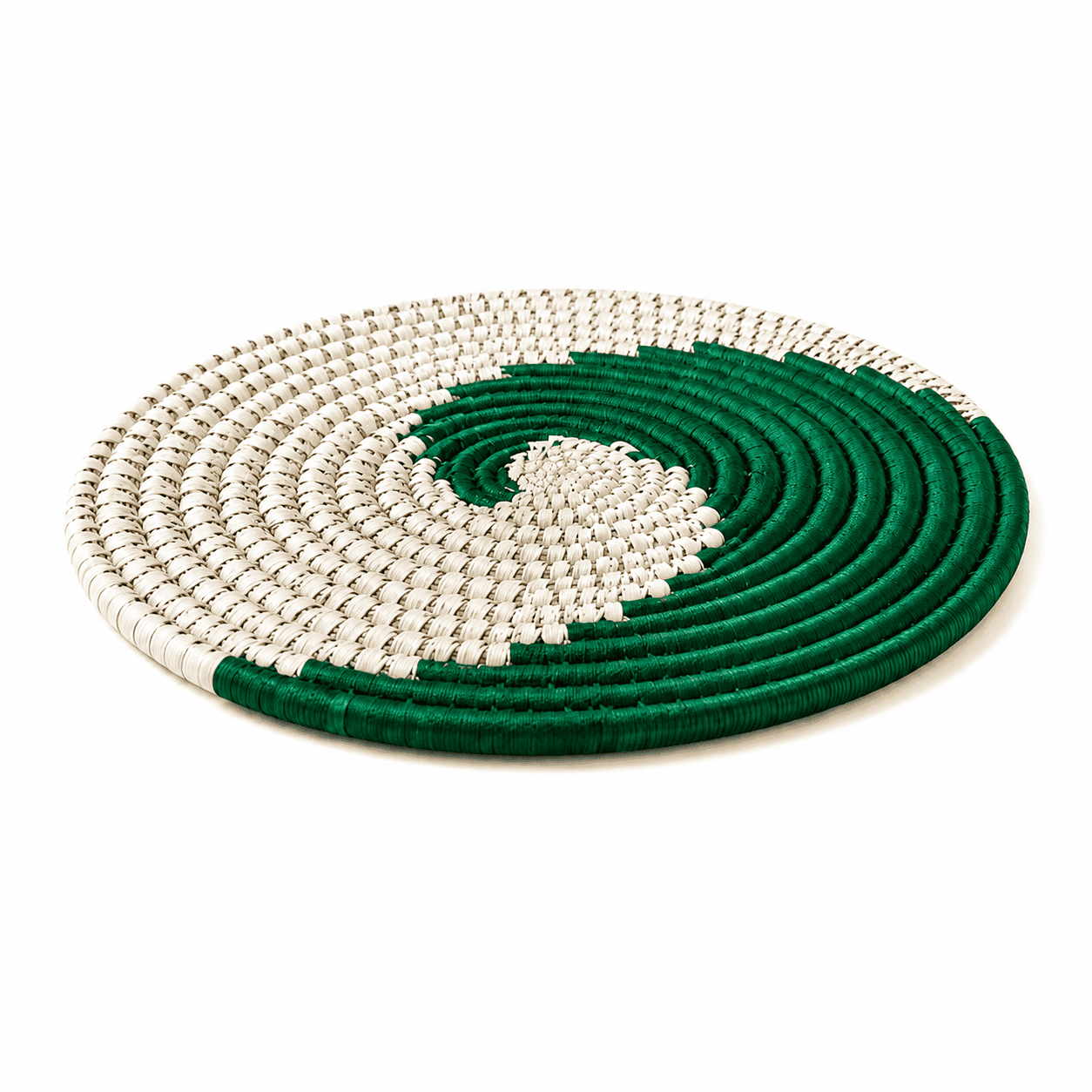 Crimson Spiral Sabai Grass Placemat - Image 1