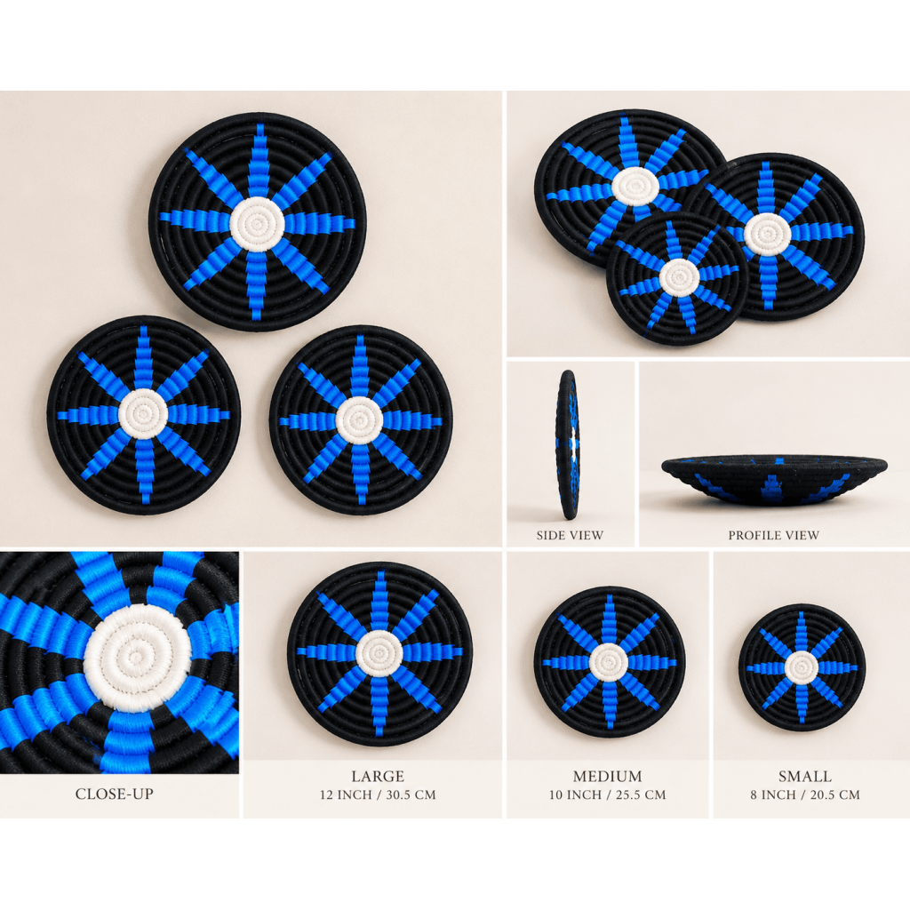 Sabai Blue Starburst Wall Decor Set
