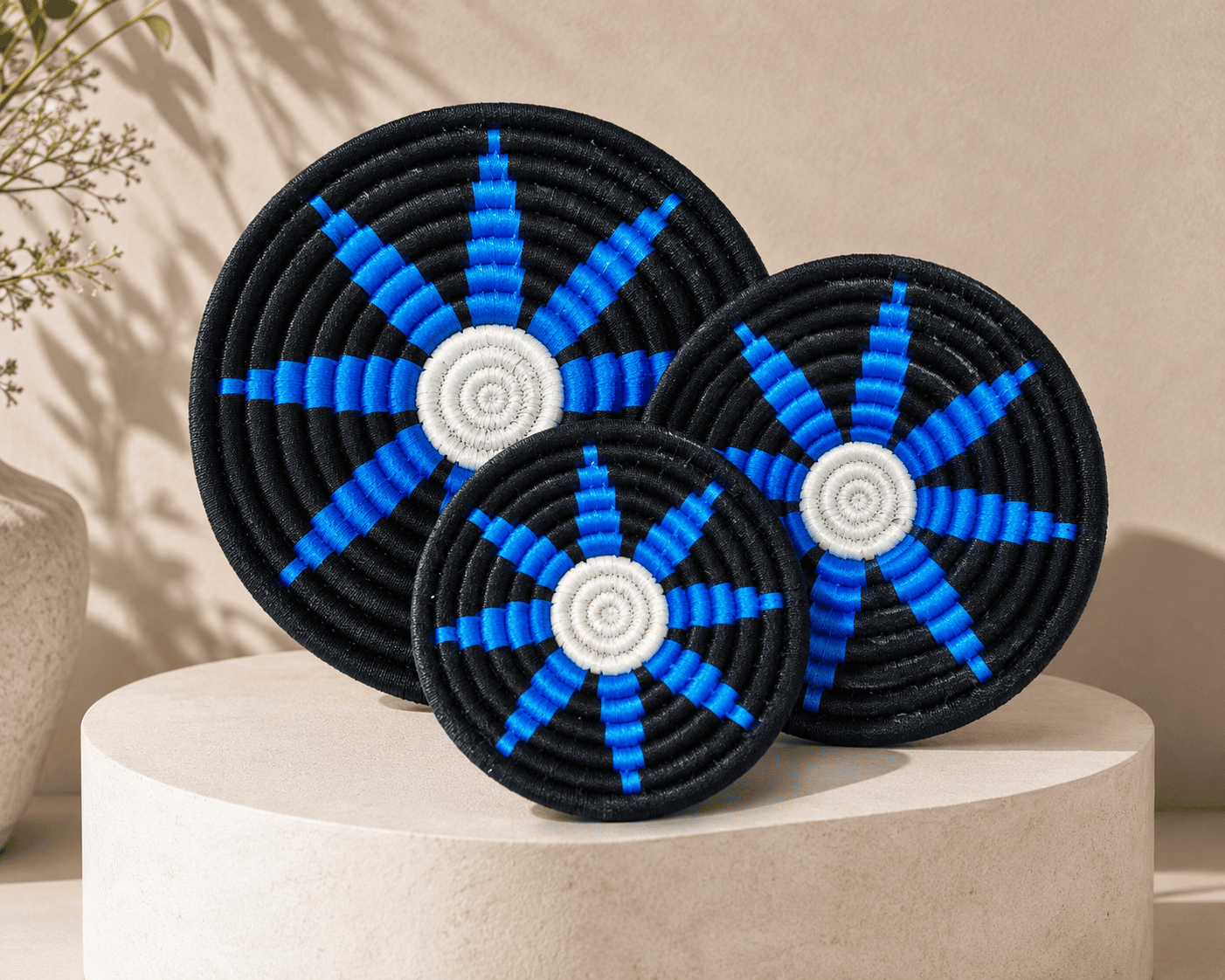 Sabai Blue Starburst Wall Decor Set - Image 2
