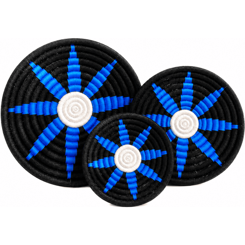 Sabai Blue Starburst Wall Decor Set