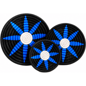 Sabai Blue Starburst Wall Decor Set - Image 1