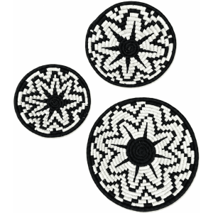 Sabai Tribal Wall Decor Plate Set - Image 1