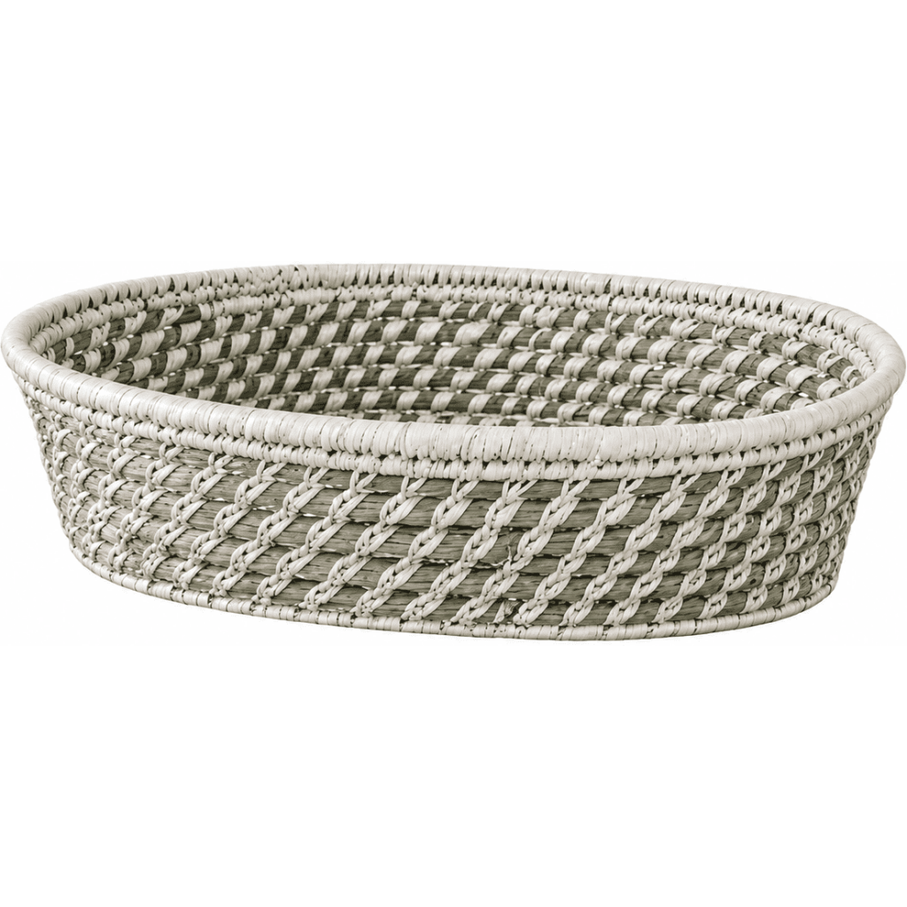 Colorful Sabai Grass Floor Basket