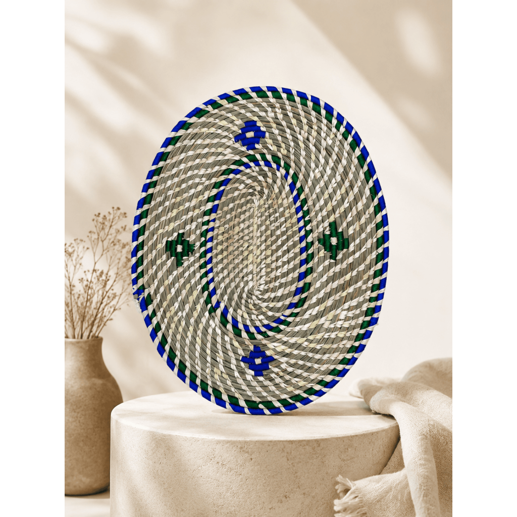 Colorful Sabai Grass Floor Mat