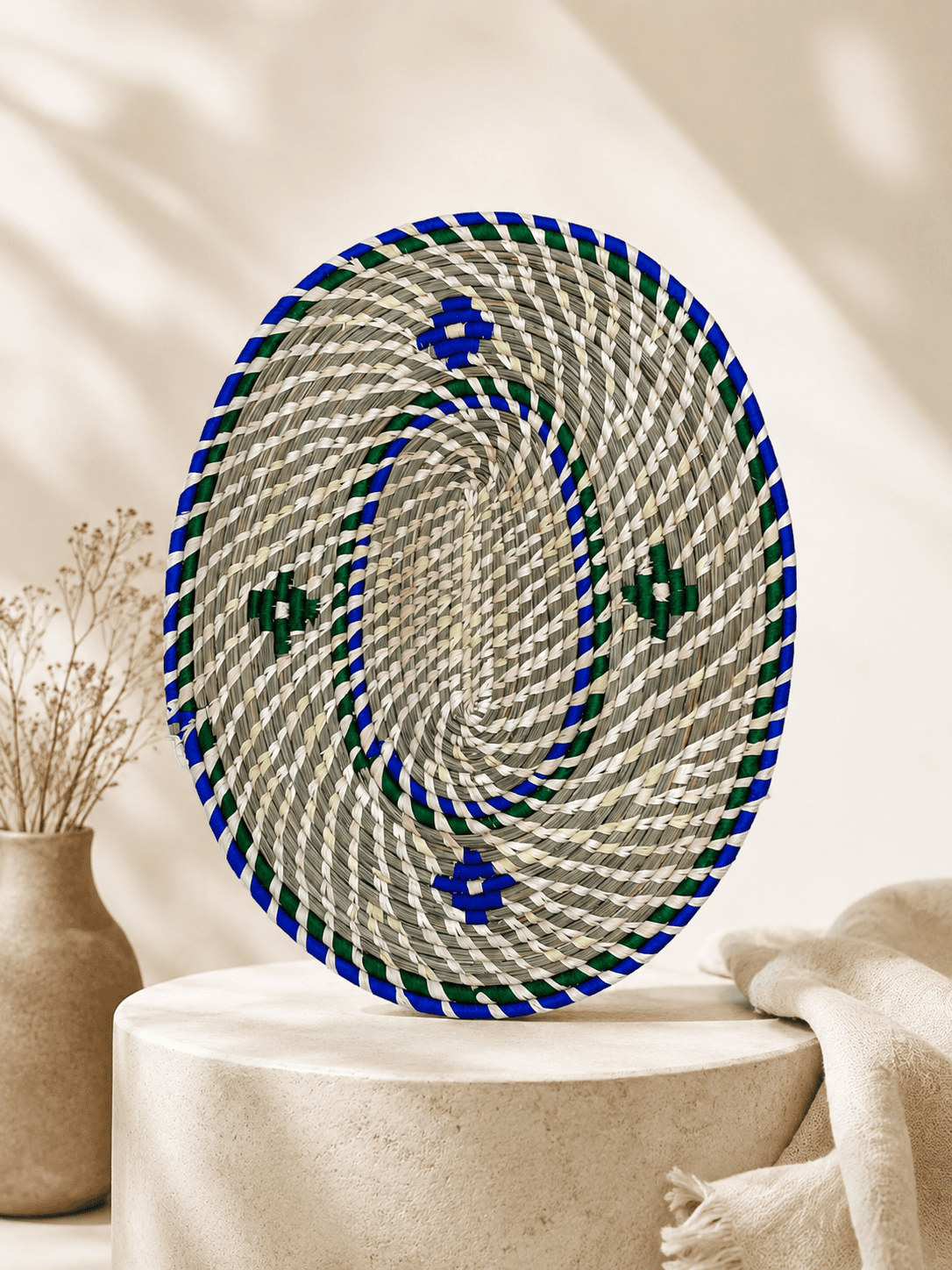 Colorful Sabai Grass Floor Mat - Image 3