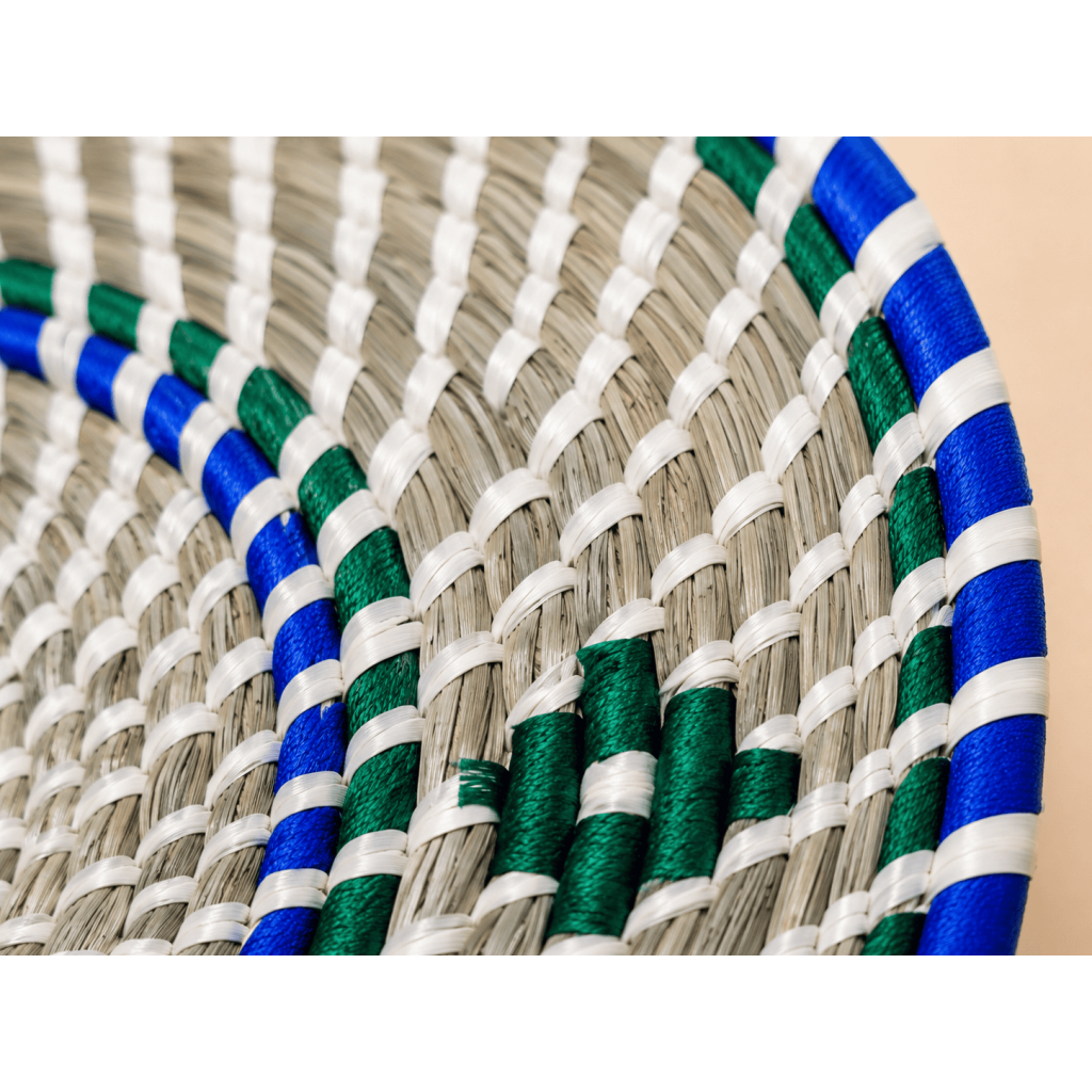 Colorful Sabai Grass Floor Mat
