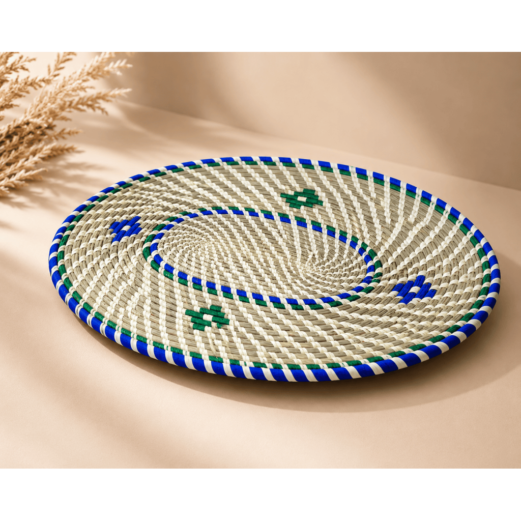 Colorful Sabai Grass Floor Mat