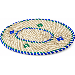 Colorful Sabai Grass Floor Mat - Image 1