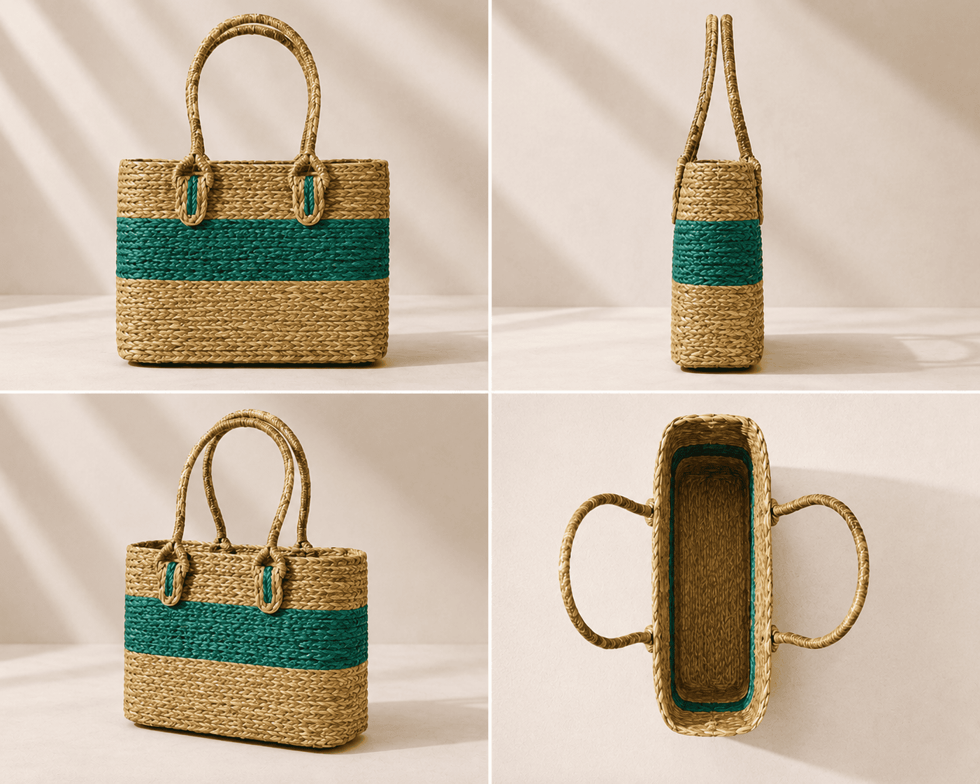 Jute Eco-Friendly Shoulder Tote Bag - Image 3