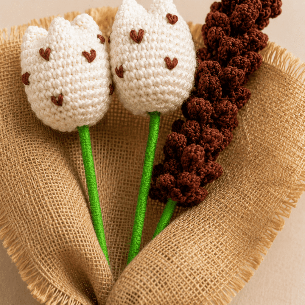 Tulip Crochet Flower Bouquet