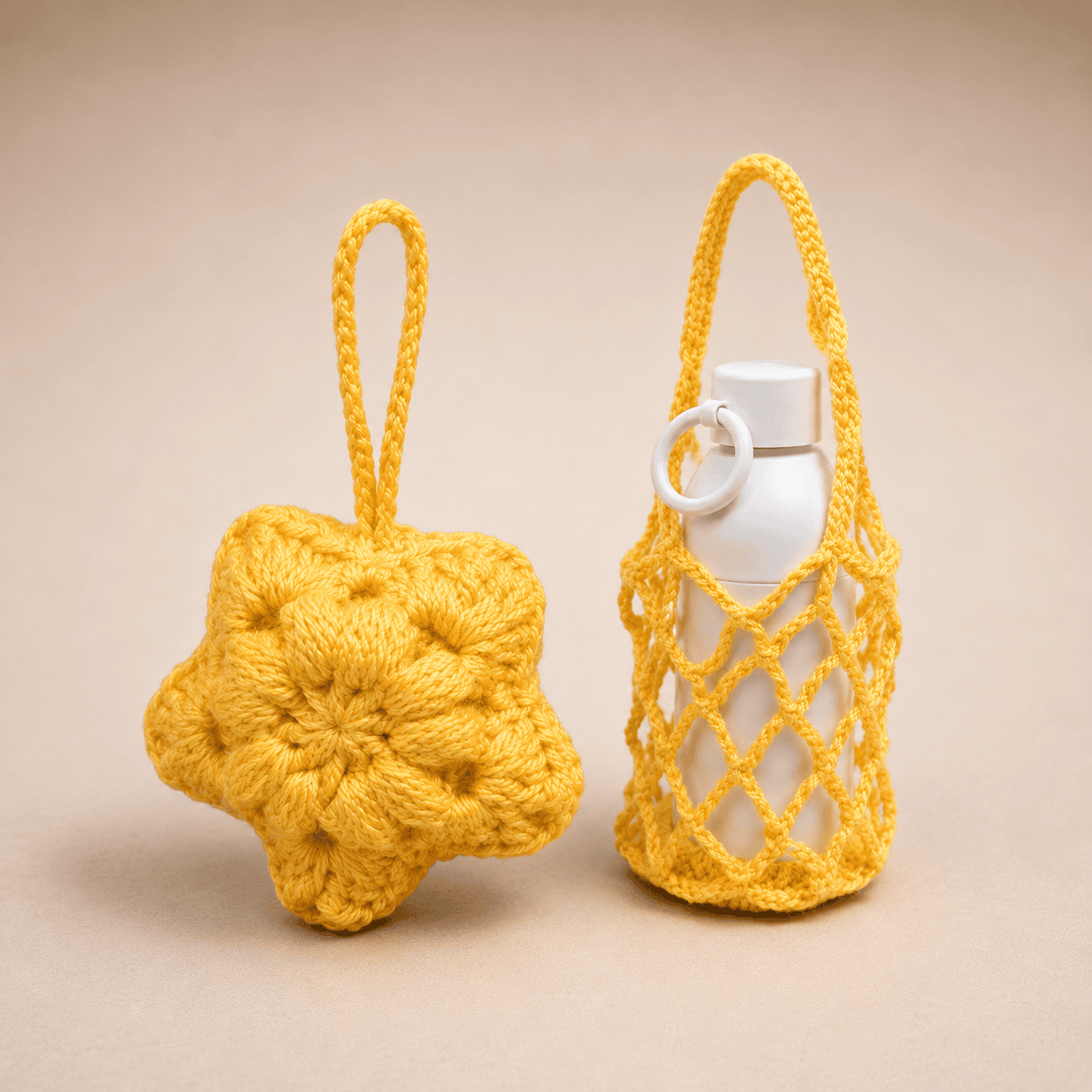 Sunny Bloom Crochet Holder Pouch - Image 1