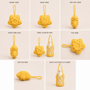 Sunny Bloom Crochet Holder Pouch - Image 2