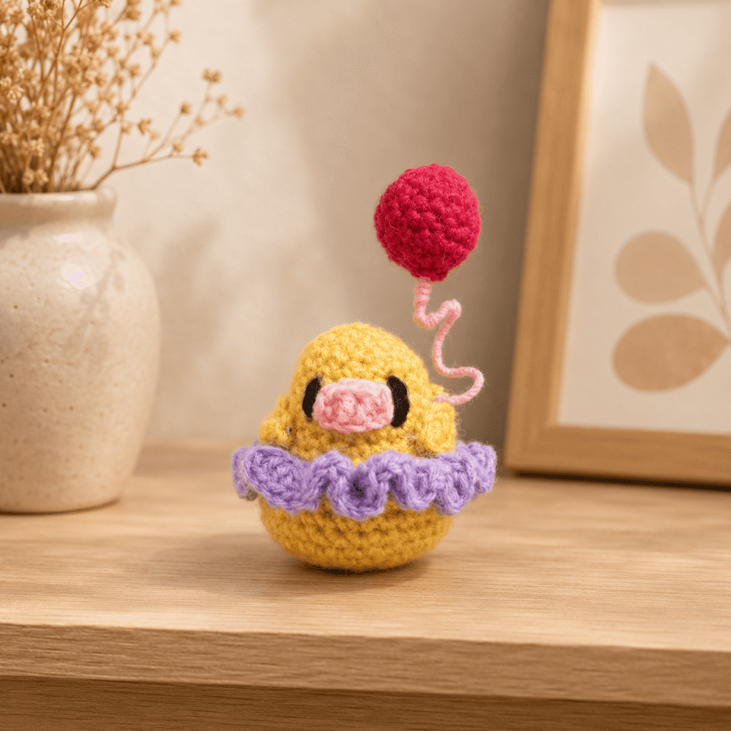 Sunny Puff Crochet Chick Plush