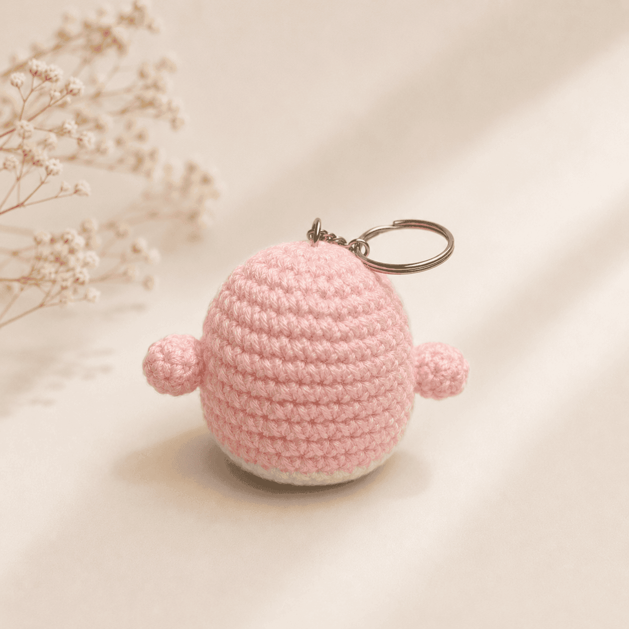 Crochet Penguin Bag Charm Keychain - Image 3