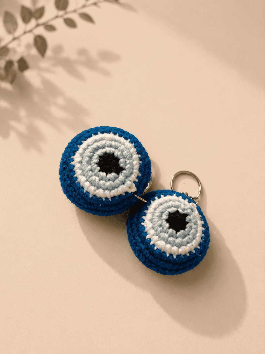 Evil Eye Protection Crochet Keychain - Image 4