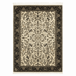 Ivory Persian Floral Area Rug - Image 1