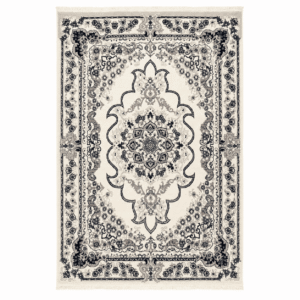 Ivory Persian Floral Area Rug - Image 1