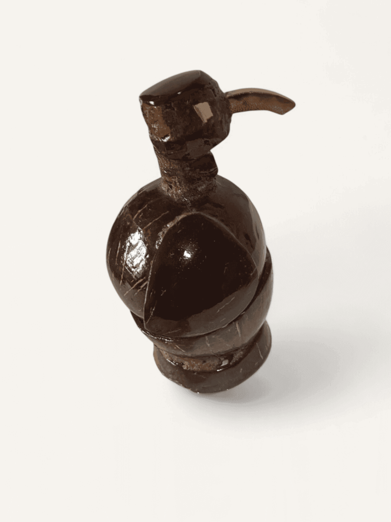 Eco-Friendly Coconut Shell Penguin Figurine