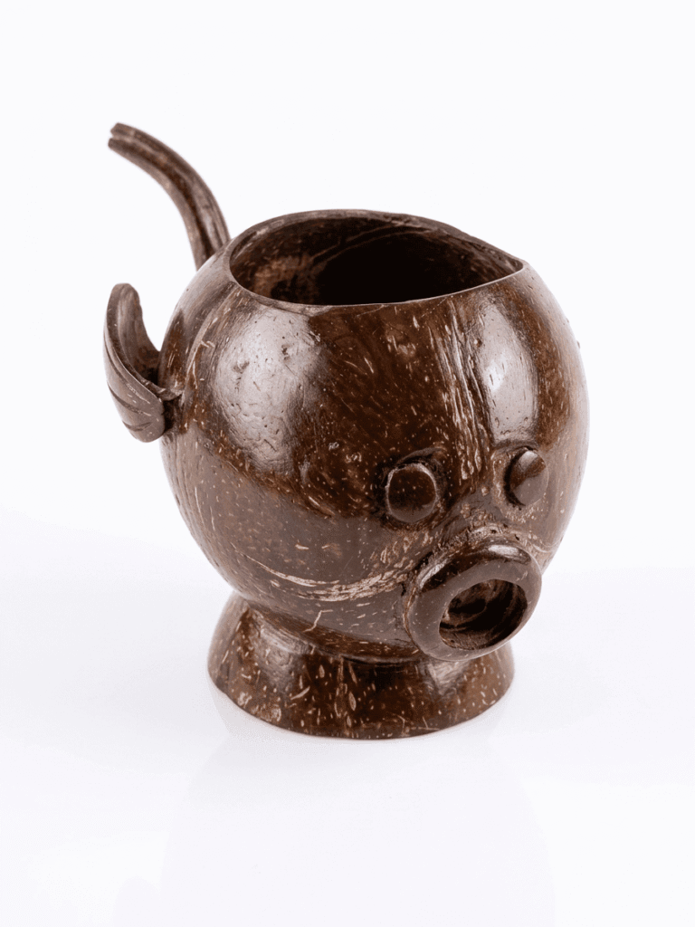 Coconut Shell Whale Decorative Cup