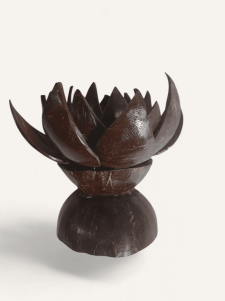 Coconut Shell Lotus Flower Decorative Showpiece - Image 4