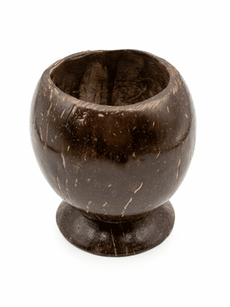 Handcrafted Coconut Shell Decorative Bowl - Image 1