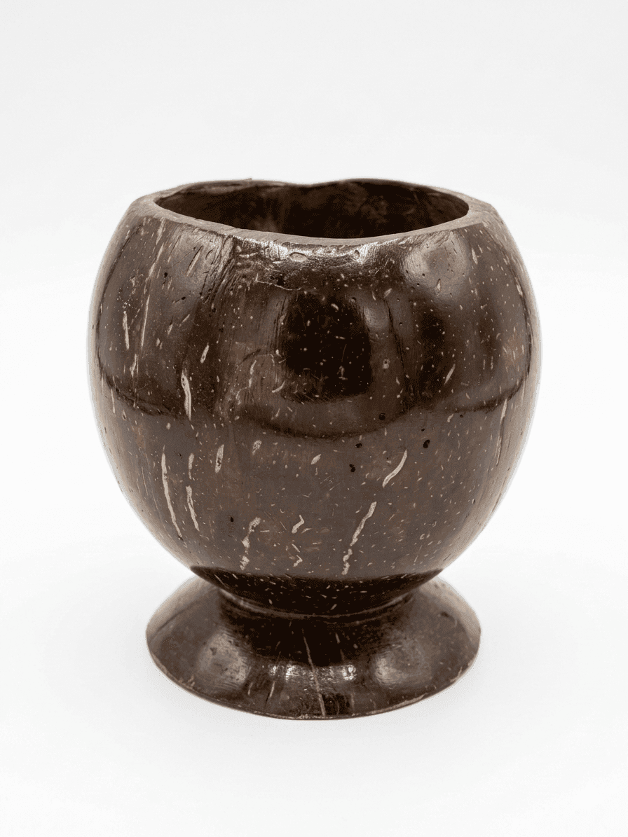 Handcrafted Coconut Shell Decorative Bowl - Image 2