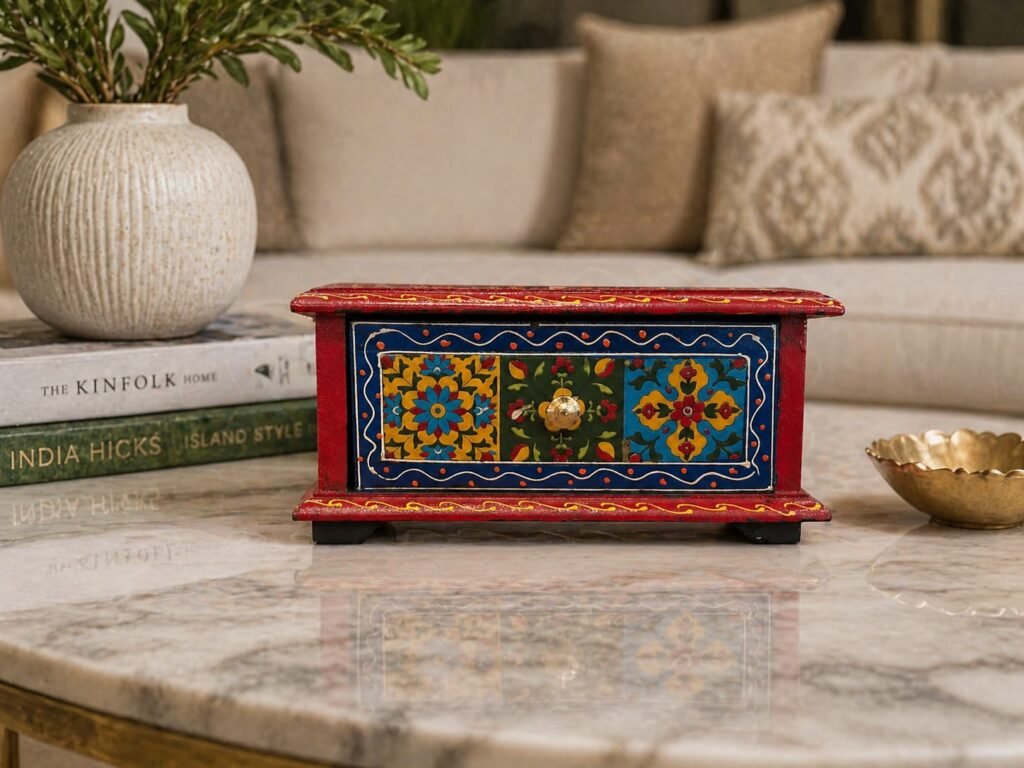 Crimson Heritage Wooden Storage Box