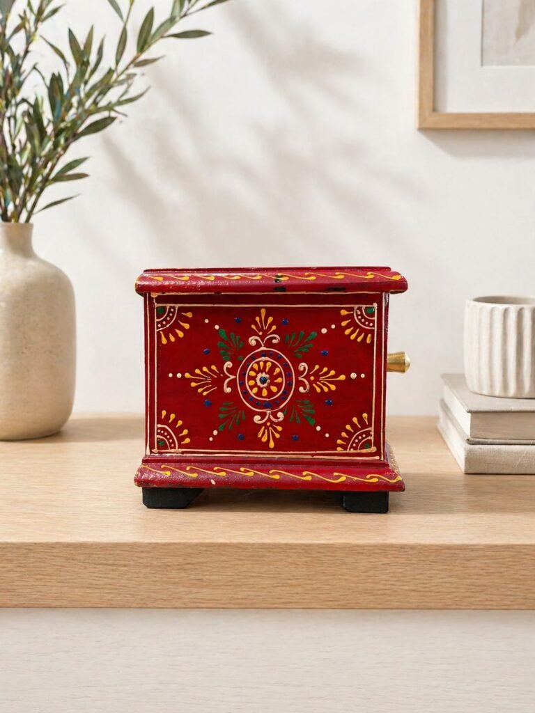 Crimson Heritage Wooden Storage Box