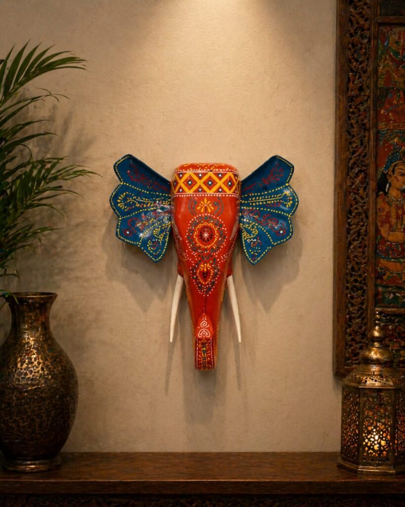Royal Ember Wooden Elephant Wall Decor