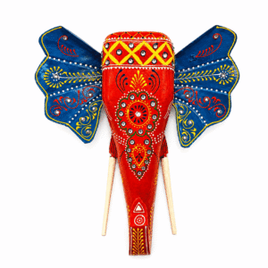 Royal Ember Wooden Elephant Wall Decor - Image 1