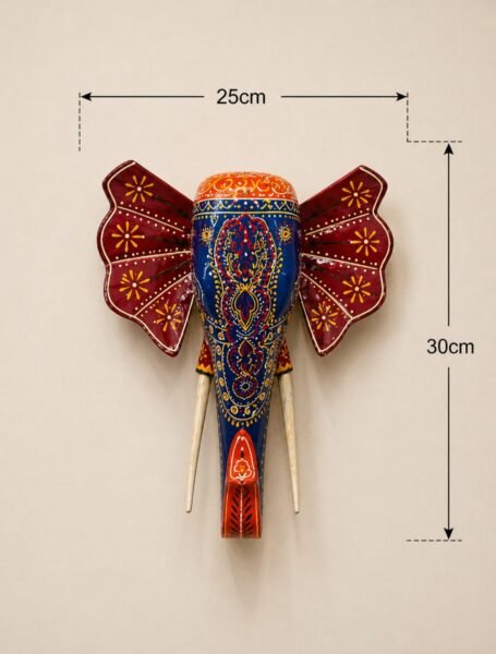 Midnight Royale Wooden Elephant Wall Decor - Image 2