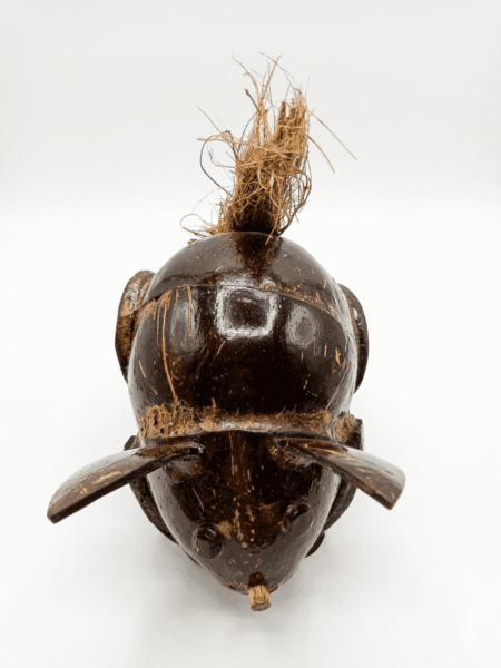 Handcrafted Coconut Shell Turtle Figurine - Image 1