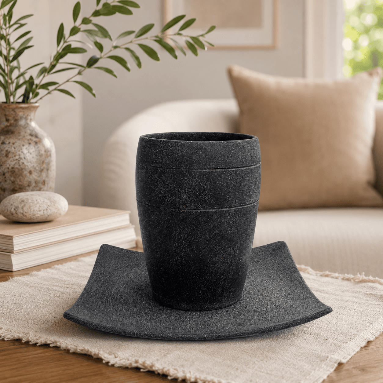 Natural Stone Drinking Glass Set - Image 4