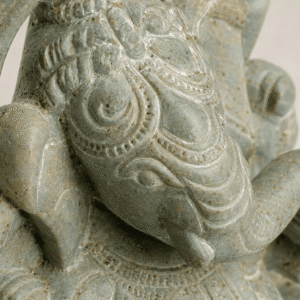 Natural Stone Ganesha Idol Sculpture - Image 3
