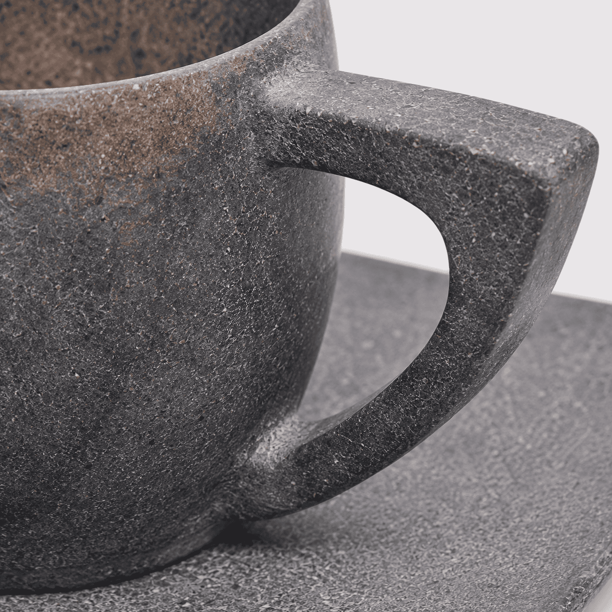 Natural Stone Tea Cup & Plate Set - Image 5