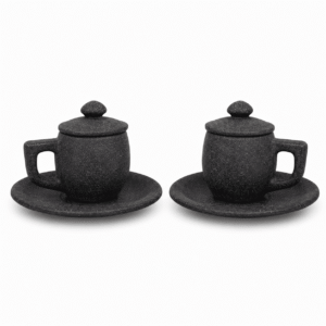 Natural Stone Tea Cup Saucer Set - Image 5