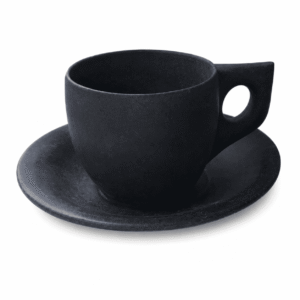 Natural Stone Tea Cup & Plate Set - Image 1