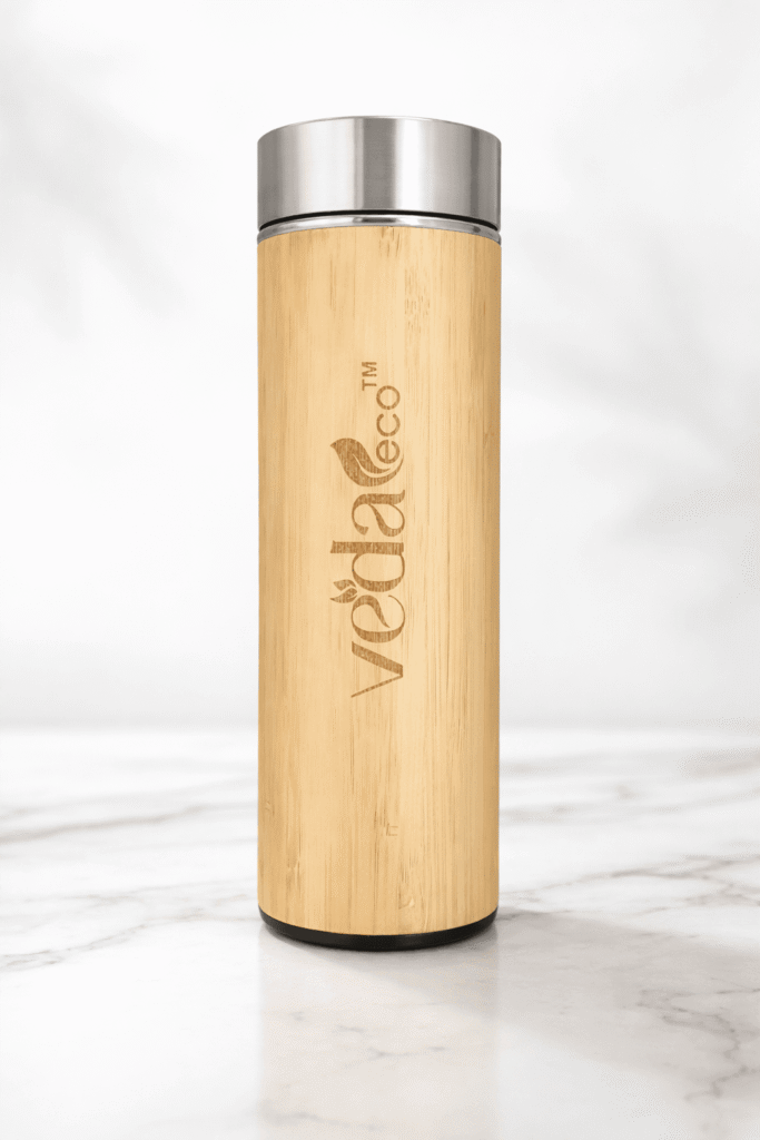 Bamboo Stainless Steel Water Bottle