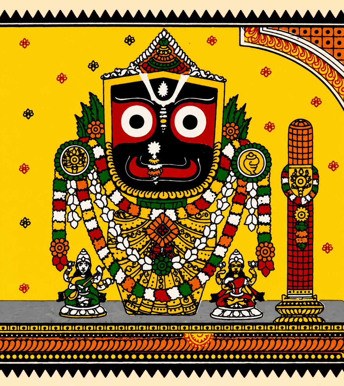 Jagannath Heritage Pattachitra Painting - Image 3