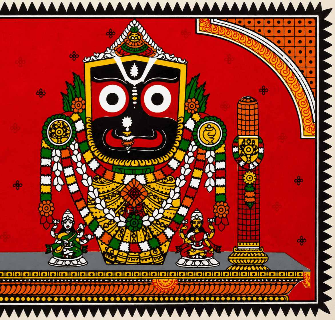 Jagannath Balabhadra Subhadra Pattachitra Painting - Image 2