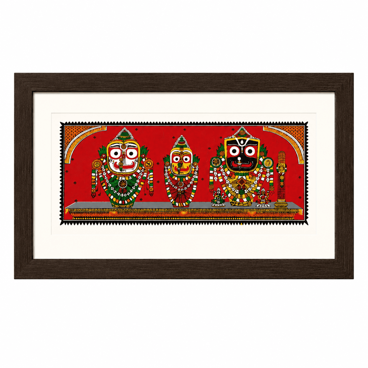 Jagannath Balabhadra Subhadra Pattachitra Painting - Image 1