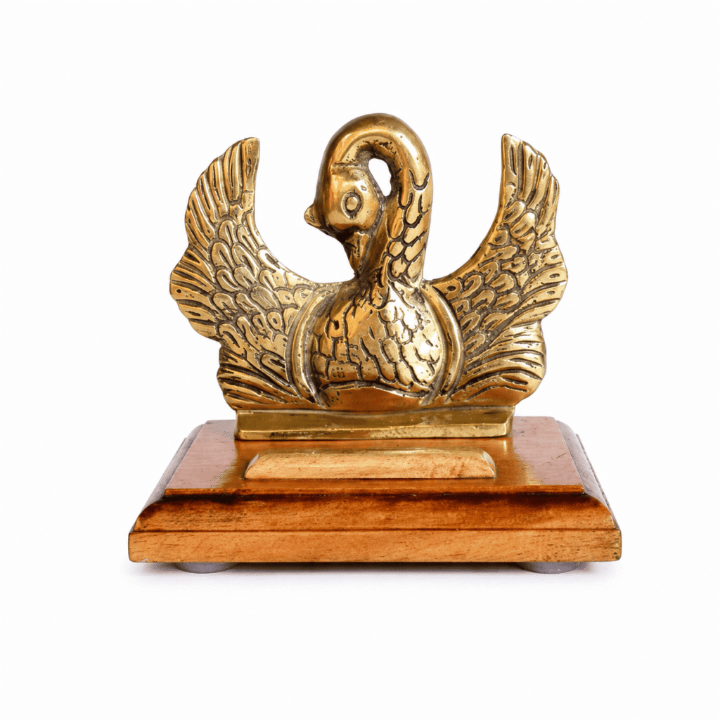 Brass Swan Decorative Showpiece
