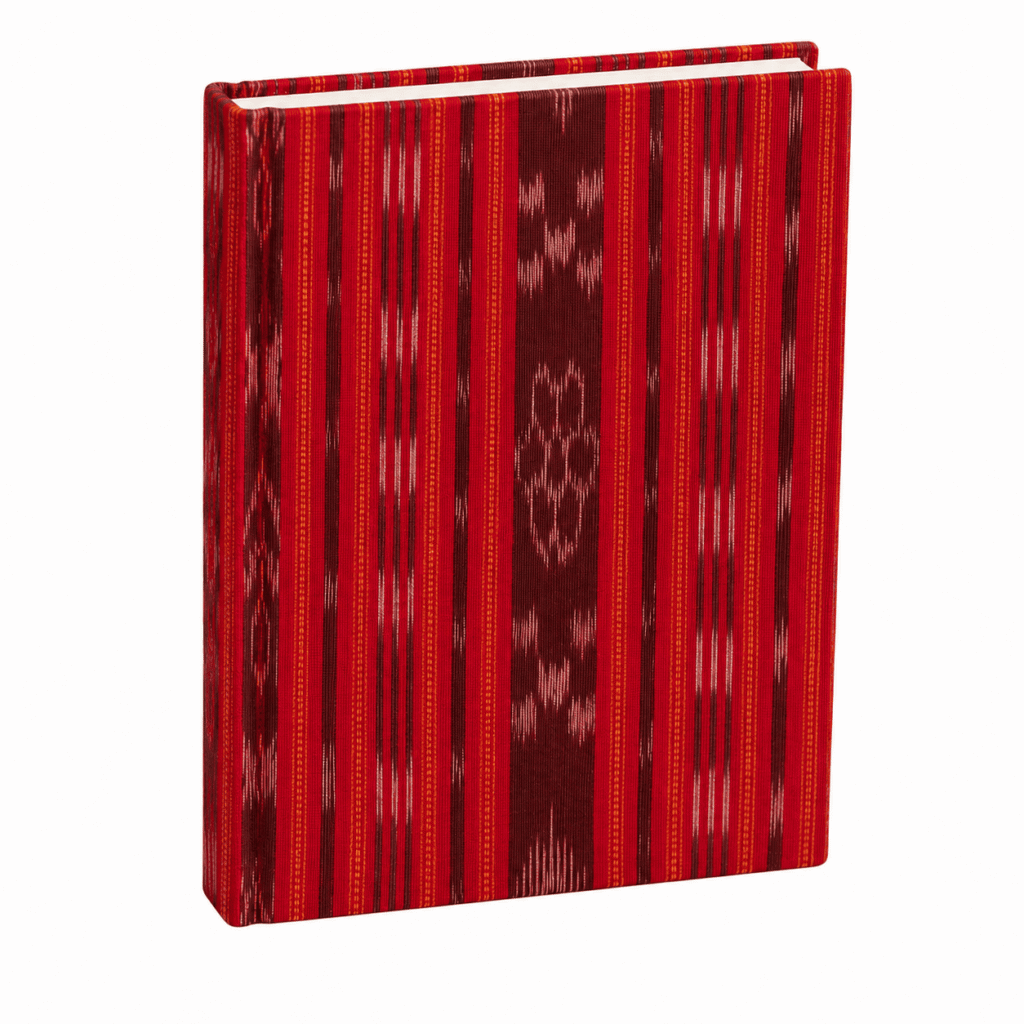Red Ikat Handcrafted Journal