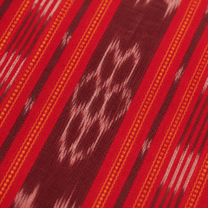 Red Ikat Handcrafted Journal - Image 2