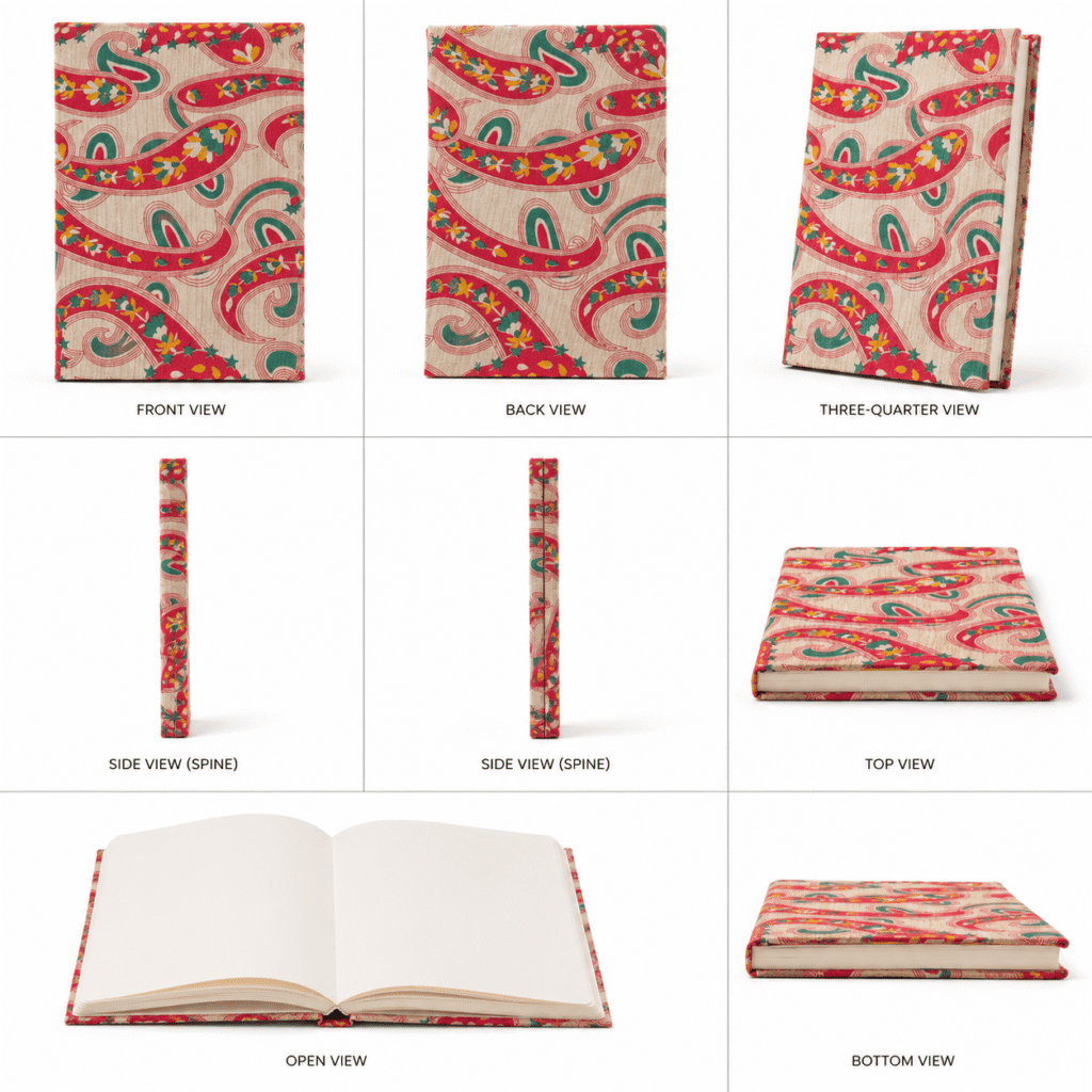 Pink Indian Block Print Cotton Journal