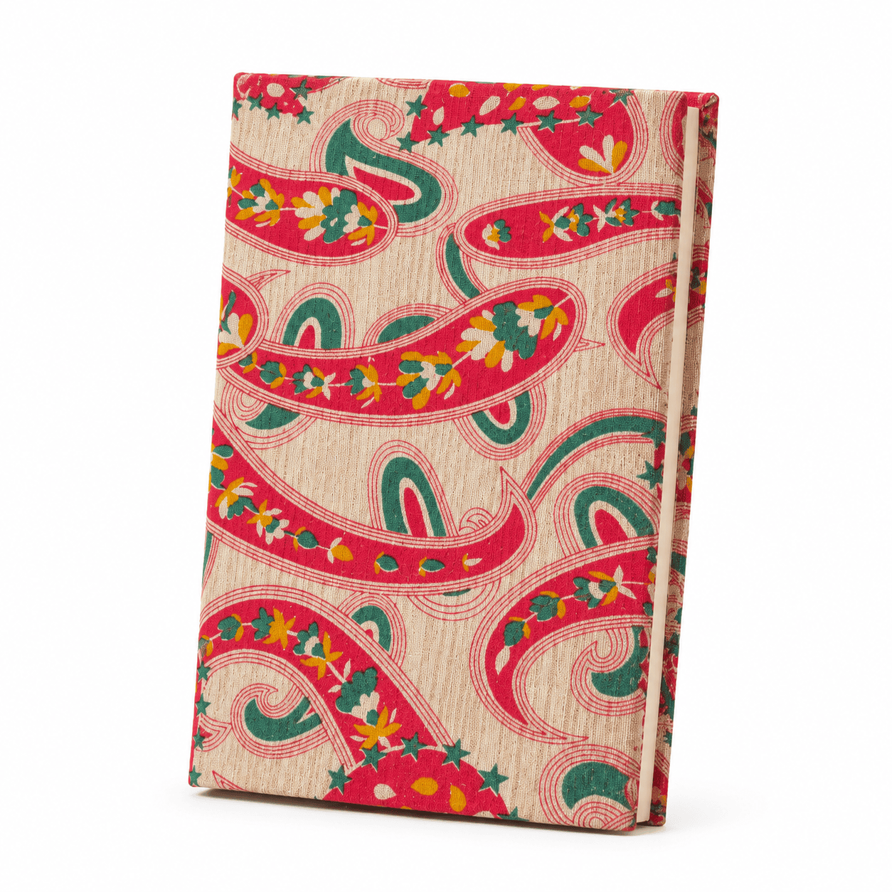 Pink Indian Block Print Cotton Journal - Image 1